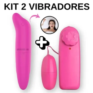 Vibrador Feminino Kit Golfinho Ponto G Spot + Bullet Estimulador De clitóris