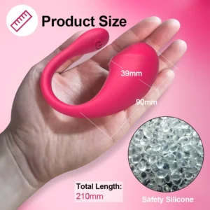 Vibrador Bluetooth Controle no celular a Distância via App, Recarregável via usb - Imagem 1