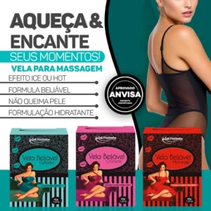 VELA AROMÁTICA BEIJÁVEL QUE AQUECE O AMBIENTE COM PERFUME ENVOLVENTE - Imagem 1